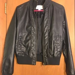 Faux Leather Jacket